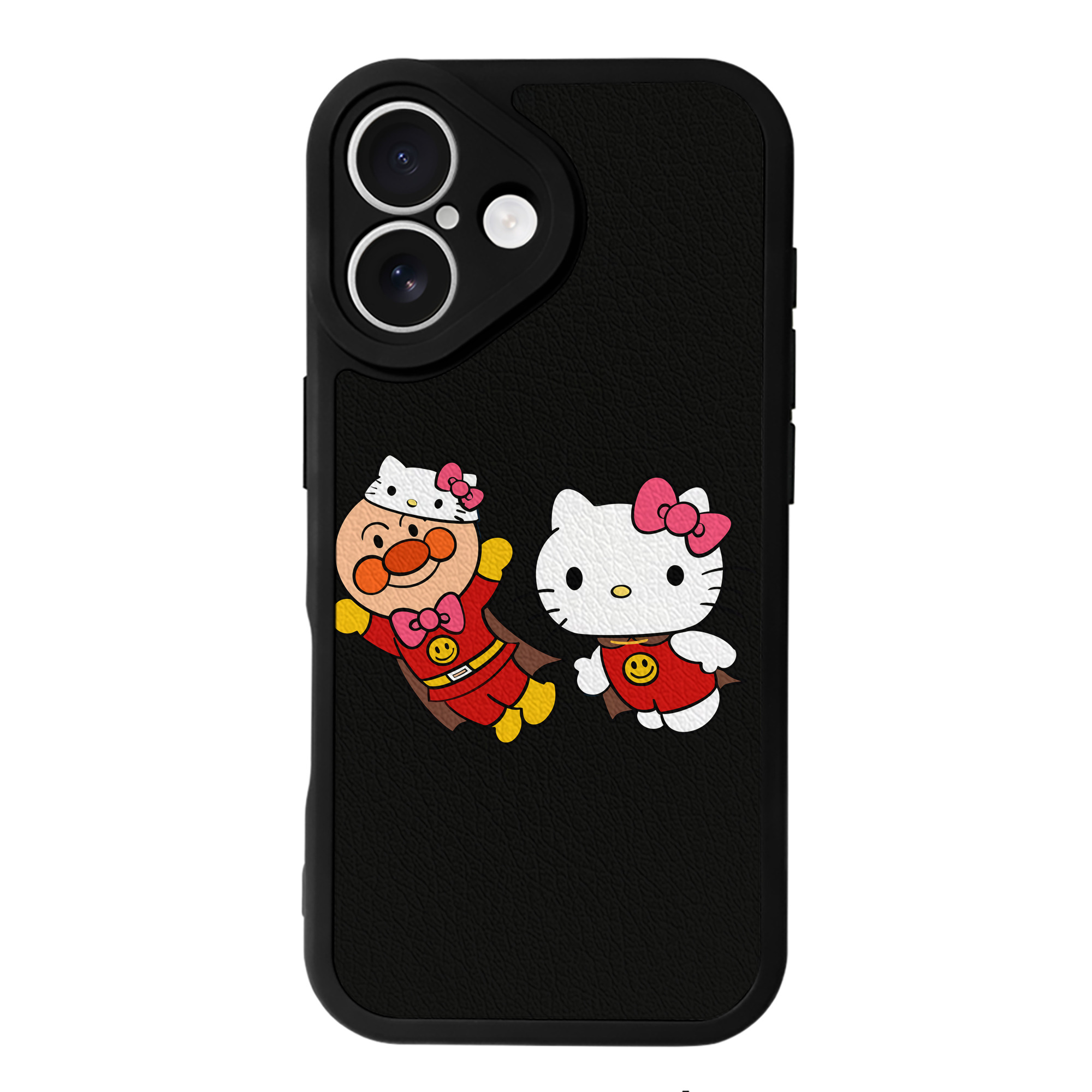 （画像用） アンパンマン Anpanman 【iPhone 16シリーズ対応】シリコンスマホケース（レザー調） 材質：シリコン